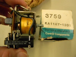 New Potter & Brumfield KA11AY Relay 120 Vac  B4A - Picture 1 of 3