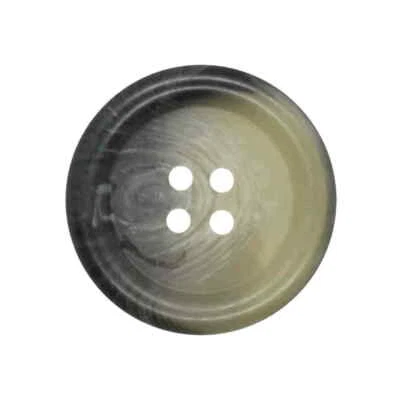 GREY TRANSLUSCENT HORN EFFECT 4 HOLE RIM BUTTONS  15mm and 25.5mm - Image 1 of 2