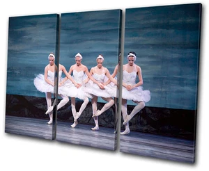 Performing Ballet Dancers TREBLE CANVAS WALL ART Picture Print VA - Picture 1 of 1