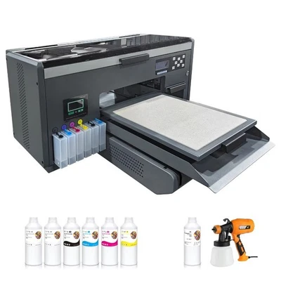 A3 Flatbed DTG Printer with for Epson 4720 Printhead Manual/Automatic Printer  - Image 1 of 4