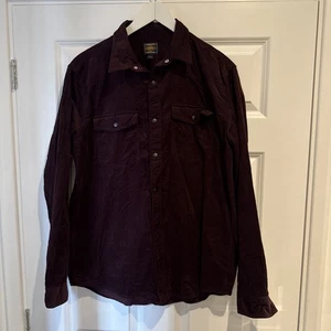 Next Camisa Premium Para Hombres Púrpura con Cordón Pana Botón Popper Talla Grande - Imagen 1 de 5