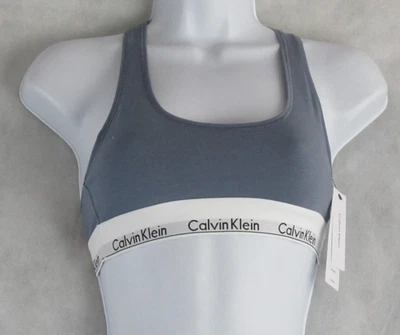 Calvin Klein Women's Modern Cotton Bralette, Dark Blue, Small 36A, 34B, 32C, 32D - Image 1 of 4