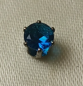 Zirkonia Ohrstecker klein blau (Paar) - Bild 1 von 3