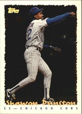 1995 Topps Cyberstats Chicago Cubs Baseball Card #122 Shawon Dunston