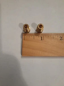 2Pc Brass Adaptor Presta To Schrader Bicycle Valve Converter Retro Bicycle Light - Picture 1 of 5