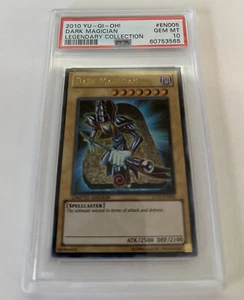Yugioh PSA 10 GEM MINT Dark Magician LC01-EN005 Legendary Collection Ultra Rare - Picture 1 of 2