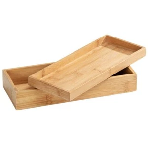 Juego de bandeja de baño TERRA, bambú, 2 piezas, WENKO - Imagen 1 de 5