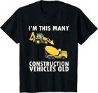 2 Years Old Boy Construction Trucks 2nd Birthday Party Gift Unisex T-Shirt