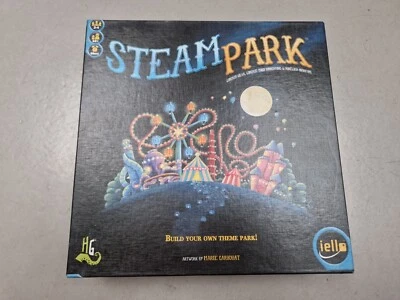 STEAM PARK BOARD GAME BUILD YOUR OWN THEME PARK IELLO 2014 COMPLETE - Image 1 of 4