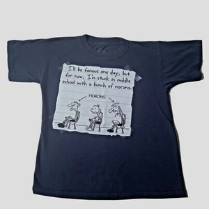 Diary Of A Wimpy Kid Boys T Shirt Size L 10 12 Famous Morons Middle School 2011 - Picture 1 of 8