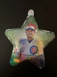 2021 Topps Walmart Holiday Die Cut Ornaments #WHOWC Willson Contreras - Imagen 1 de 2