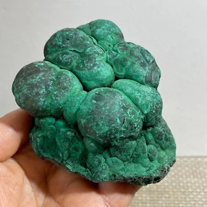 448g Malaquita Natural Brillante Transparente Racimo Muestra Mineral Áspero - Imagen 1 de 18