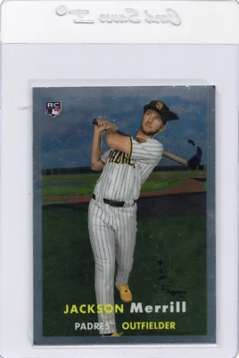 2024 Topps Chrome lids Mitchell and Ness  Jackson Merrill #2 RC PADRES SP - Image 1 of 2