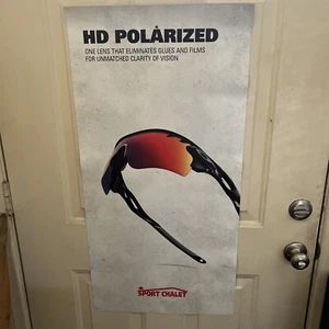 OAKLEY RADARLOCK LARGE STORE DISPLAY MAGNETIC SIGN MAGNET 18” x 36” RARE - Picture 1 of 7