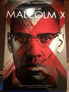 SPIKE LEE SIGNED MALCOLM X 12X18 POSTER - Picture 1 of 1