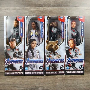 Marvel Avengers: Endgame Titan Hero Series Lot Of 4 Figures Rocket Thor Valkyrie - Picture 1 of 9