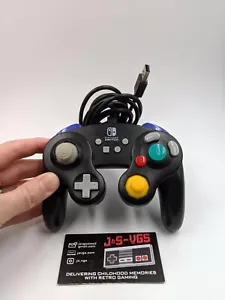 NSA - Nintendo Switch SCHWARZ Kabelgebunden Controller GameCube Style - Bild 1 von 4