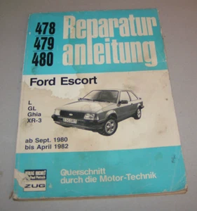 Manual De Reparación Ford Escort L / GL / GHIA / XR-3 - Desde 1980 - Imagen 1 de 3