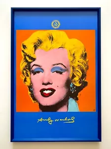 ANDY WARHOL FOUNDATION RARE 1996 LITHOGRAPH PRINT FRAMED POSTER "MARILYN" 1964 - Picture 1 of 12