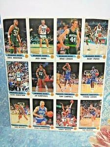 Hoja Panini sin cortar ALVIN ROBERTSON, JACK SIKMA POOH RICHARDSON TIMBERWOLVES 1990 - Imagen 1 de 8