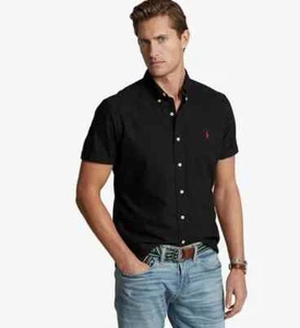 Polo Ralph Lauren Schwarz SS Garment-Dyed Oxford Hemd Herren Gr. 3XL - Big - Bild 1 von 4