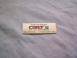 1986 CART PPG MOLSON INDY - MONTREAL ST. PIE QUEBEC TEILNEHMER Armaturenbrett Plakette - Bild 1 von 1