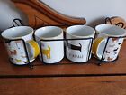 Next Home Set 4 Assorted Top Dogs Mugs Stand  