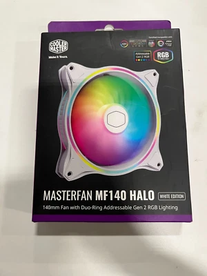Cooler Master MasterFan MF140 Halo White Edition Duo-Ring Addressable Gen2 RGB - Image 1 of 2