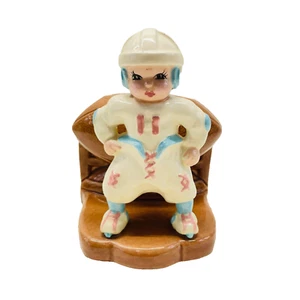 Vintage Napco 50er Jahre Fußballspieler Pflanzgefäß - Bild 1 von 6