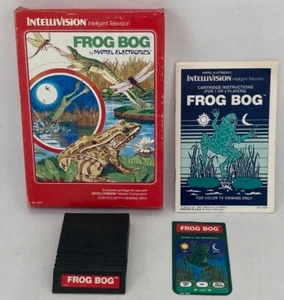 Frog Bog for Mattel Intellivision in Original Box with Manuals & 1 Overlay - Picture 1 of 2