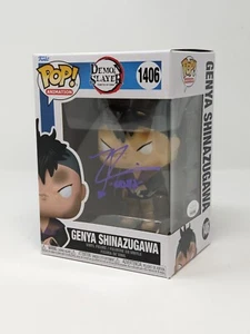 Zeno Robinson Genya Shinazugawa #1406 Firmado Funko Pop Certificado JSA Autógrafo - Imagen 1 de 7