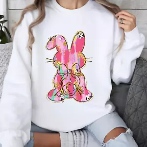 Easter Bunny Sweatshirt, Flower Easter Shirt, Cute Easter Shirt, Easter Gift - Picture 1 of 10