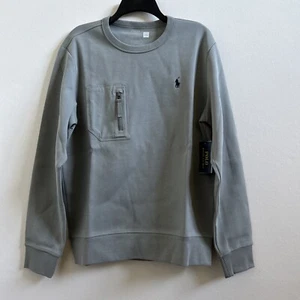 Polo Ralph Lauren Men’s Double Knit Pocket Sweatshirt Grey M - Picture 1 of 5