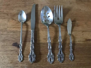 Oneida Community 5 Pcs Chandelier Stainless Steel Flatware Slotted Spoon - Picture 1 of 3