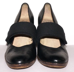 DRIES VAN NOTEN Black Leather & Cotton-Wrap Pumps EUR 40 ITALY - Picture 1 of 15