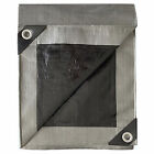 TruGuard HD-GT-SB-1216 Storage Tarp Cover, Silver/Black Polyethylene, 12 x
