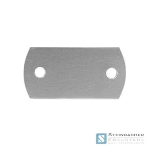 Placa de anclaje de acero inoxidable V2A 100 x 50 mm brida redonda placa base placa #22 - Imagen 1 de 2
