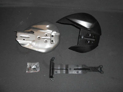NEW GENUINE DUCATI DIAVEL CARBON FIBRE EXHAUST HEAT GUARD KIT 69926701A - Image 1 of 4