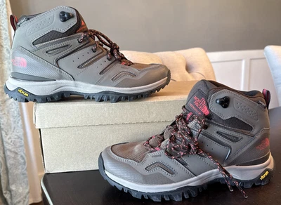 女式 9 码 The North Face HEDGEHOG FASTPACK II 中号防水 NF0A46AO 靴子 — 第 1/4 张图片