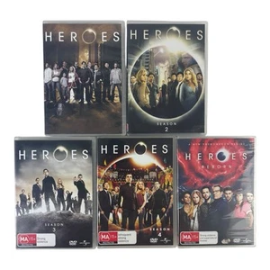 Heroes Complete Series Season 1 2 3 4 + Reborn Region 4 DVD Free Postage - Foto 1 di 17