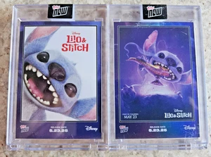 2 Lilo Stitch 2025 Topps Now Disney Poster Variation #LS-SP01 Aladdin + Base LS - Picture 1 of 2