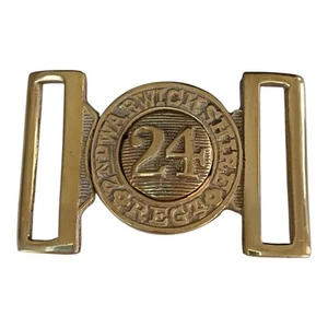 British Zulu War 2nd Warwickshire 24th Regiment of Foot Belt Buckle - Picture 1 of 2