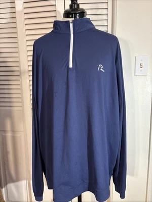 Jersey Rhoback Performance 1/4 Cremallera XL Azul Marino Usado en Excelente Condición Foto 1 de 4