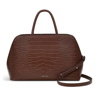 RADLEY BROWN LEATHER HANDBAG SHOULDER MULTIWAY CROSS BODY BAG RRP £279 NEW!