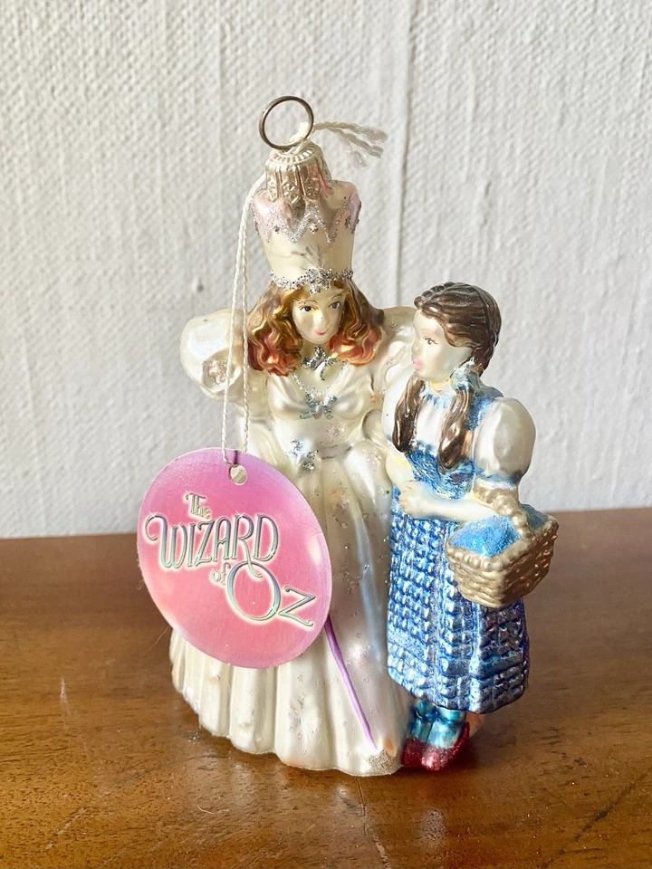 RARE Polonaise WIZARD OF OZ Kurt Adler Glass Dorothy Glinda Ornament #AP1544