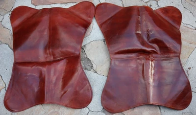 2 fundas de silla mariposa de cuero hechas a mano (solo fundas de silla) verificar medidas Foto 1 de 4