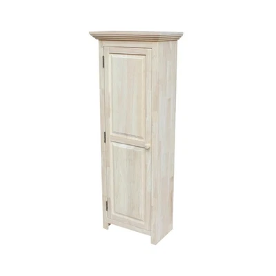 , Storage Cabinet - 48" H, Solid Real Wood, Sturdy Parawood, DIY, Paint/Stain... - Image 1 of 4