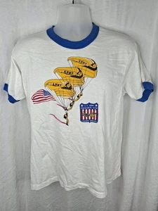 EQUIPO DE PARACAIDISTAS DEL EJÉRCITO DE EE. UU. Caballeros Dorados Camisa Timbre Talla XL Pantalla Estrellas De Colección - Imagen 1 de 9