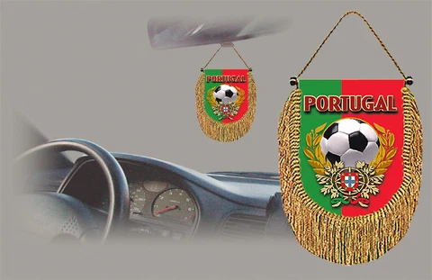 *LIQUIDATION SALE* *MUST GO* - PORTUGAL SOCCER FLAG CAR MINI BANNER, PENNANT Cover