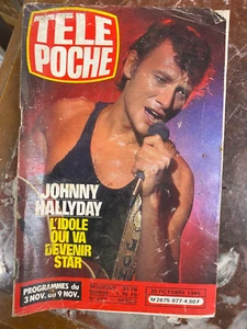 ANCIEN TÉLÉ POCHE 1984 N° 977 JHONNY HALLYDAY L IDOLE DES JEUNE PA DISQUE VINYLE - Picture 1 of 1